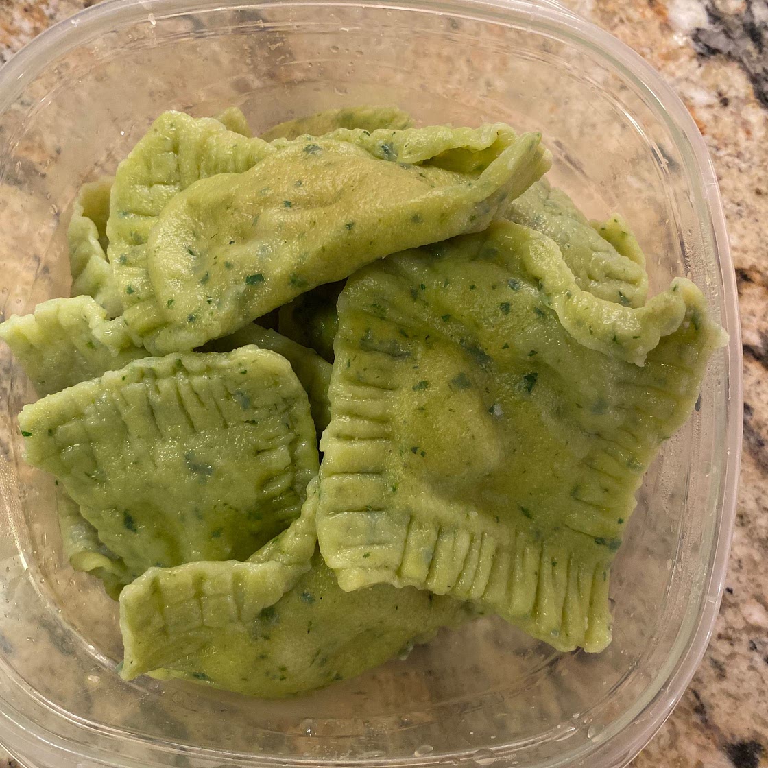 Homemade Spinach Ravioli