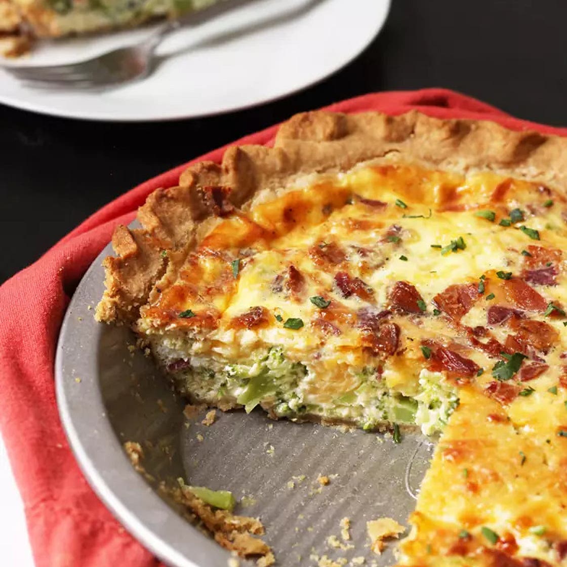 Quiche brocoli bacon