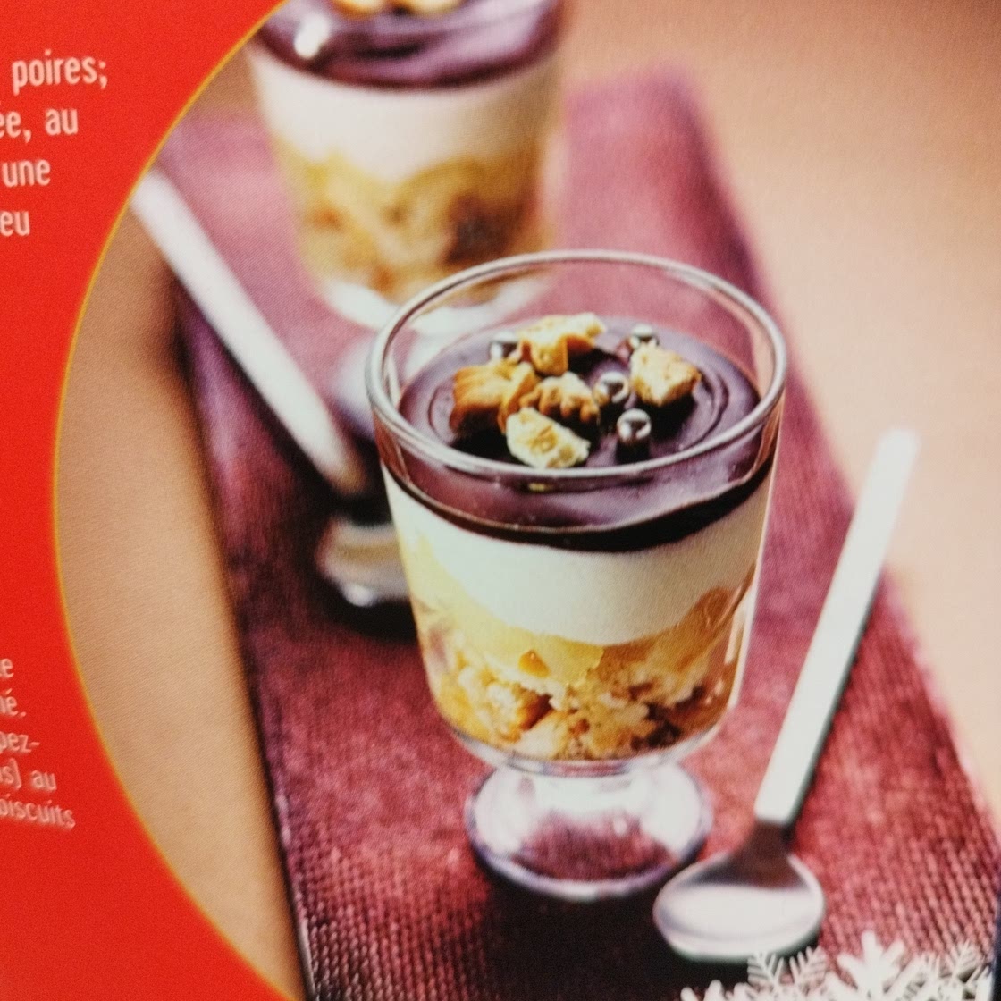 Délices aux poires, véritable petit beurre et chocolat côte d'or