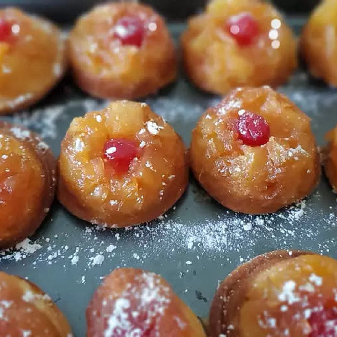 Pineapple Upside Down Cupcakes 