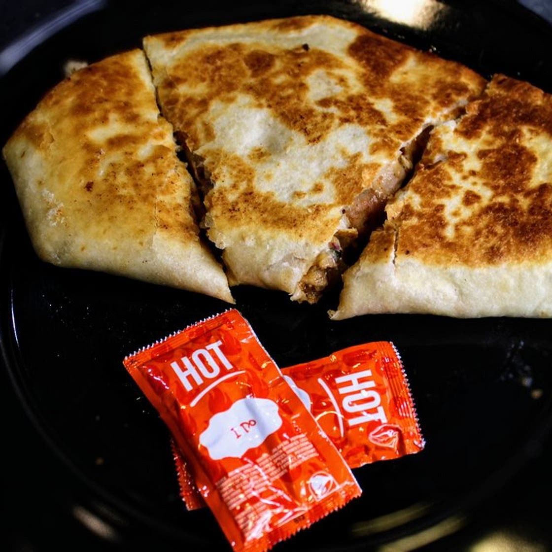 Copycat Taco Bell Chicken Quesadilla — Buzzed Eats