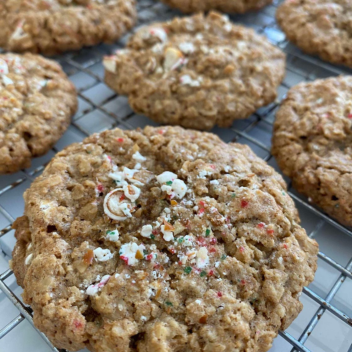 WIC Approved Chocolate Pretzel Oatmeal Cookies