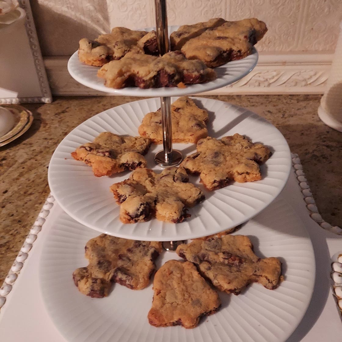 Cake mix chocolate chip cookies with caramel