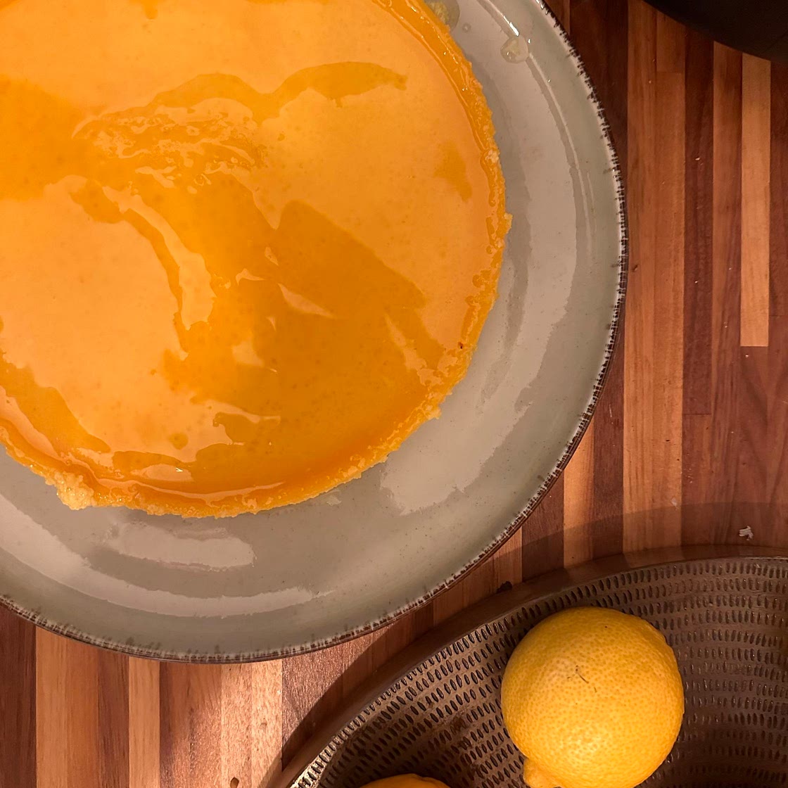 Orange scented flan