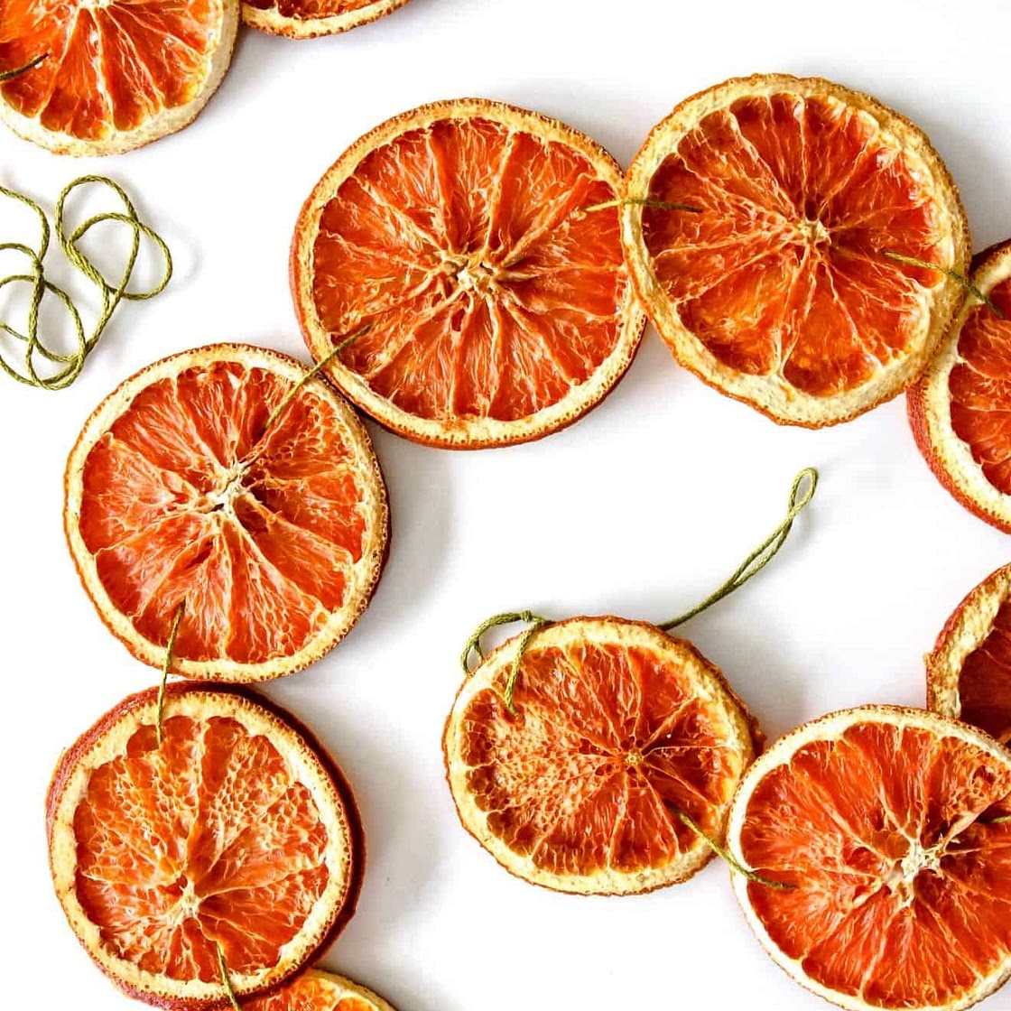 Homemade Dried Orange Garland