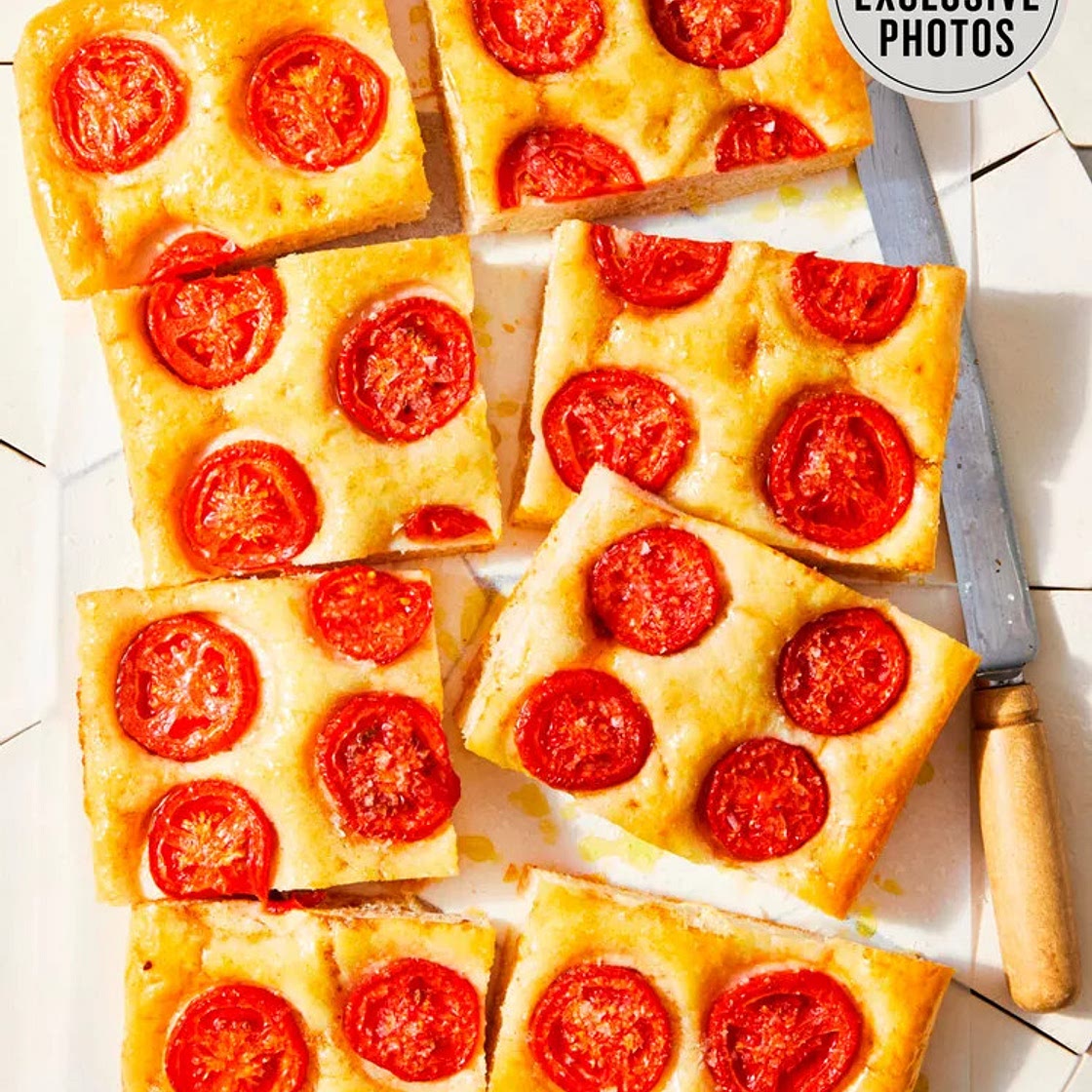 Focaccia Pugliese with Tomatoes & Garlic