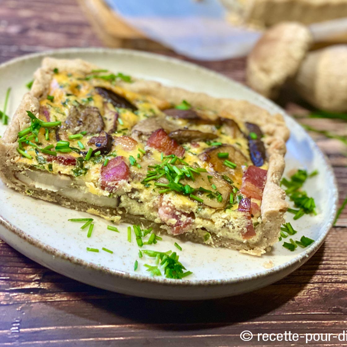 Recette de Quiche aux Cèpes