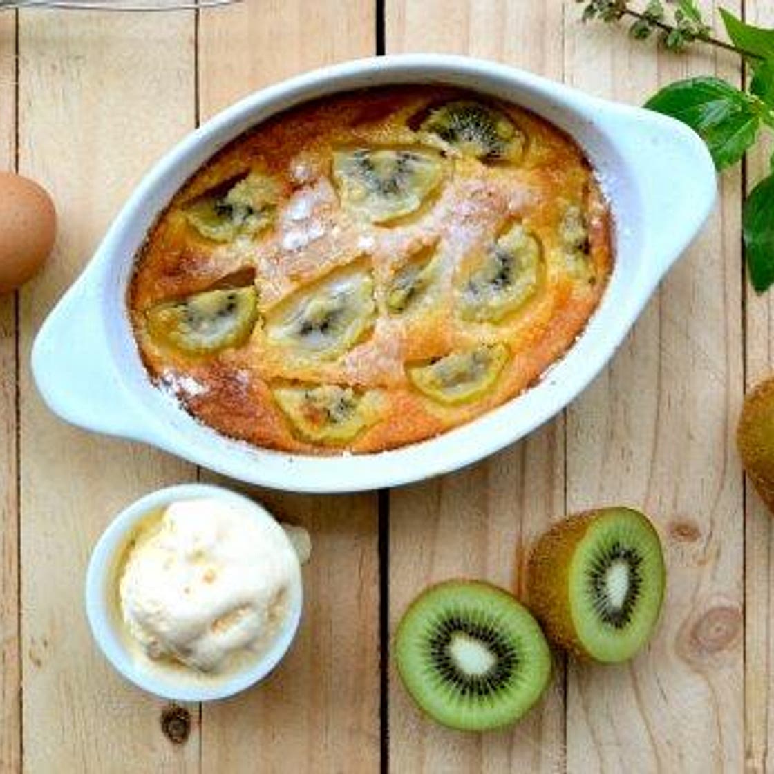 Recette de Clafoutis aux kiwis