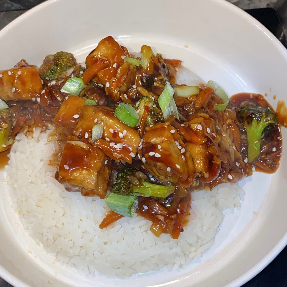 Teriyaki Turkey Rice Bowl