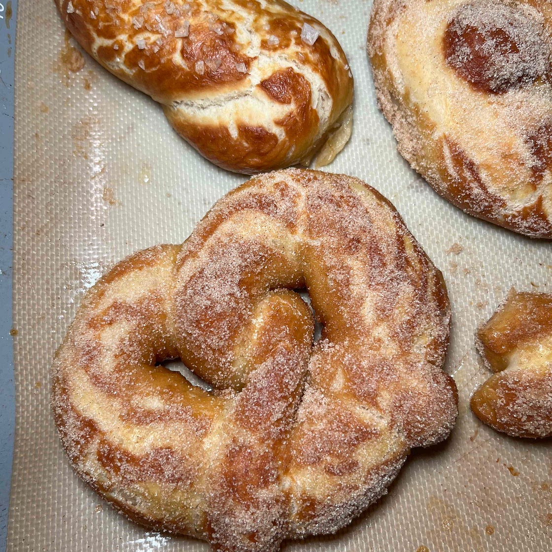 Cinnamon Sugar Soft Pretzels 