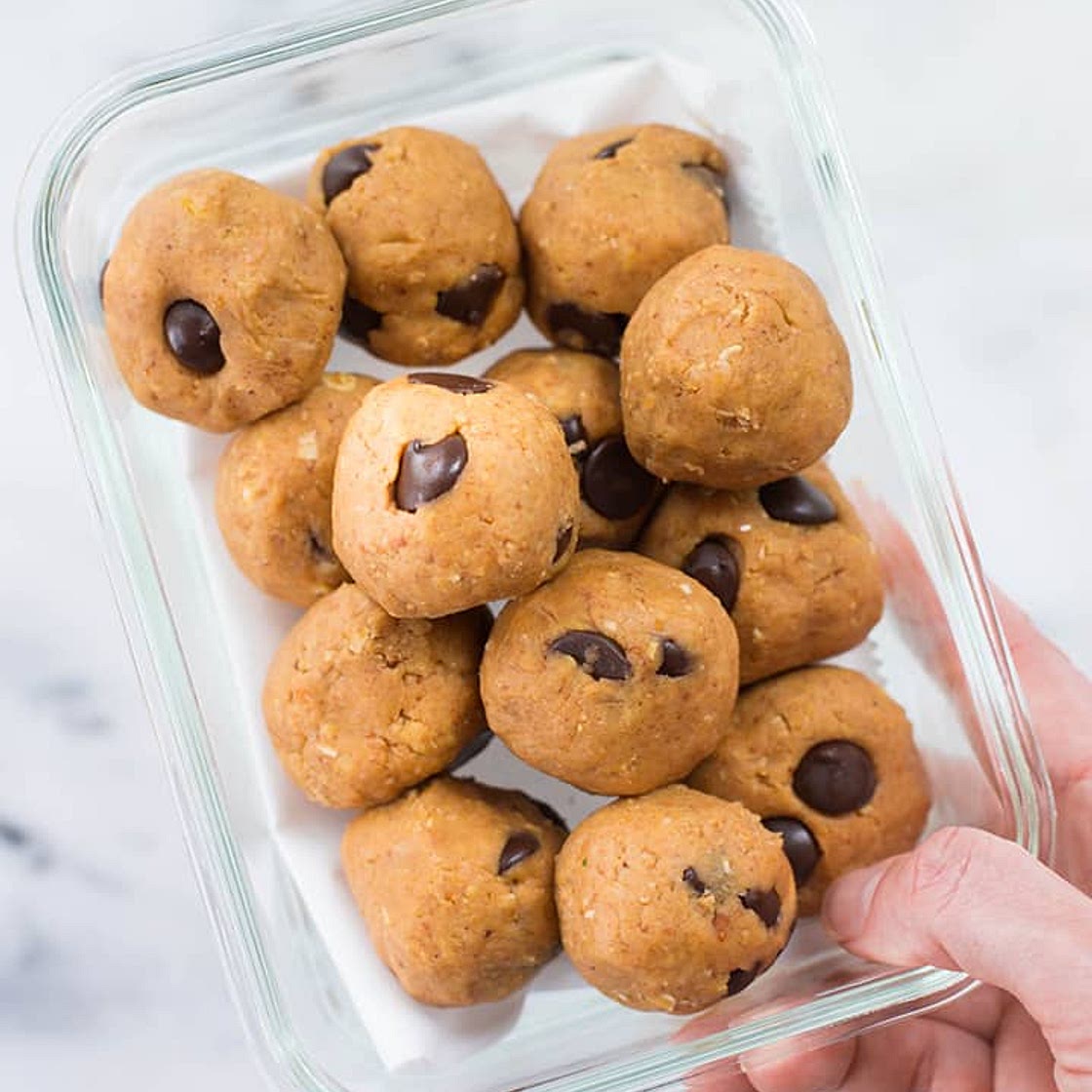 Chick Pea Cookie Dough Balls