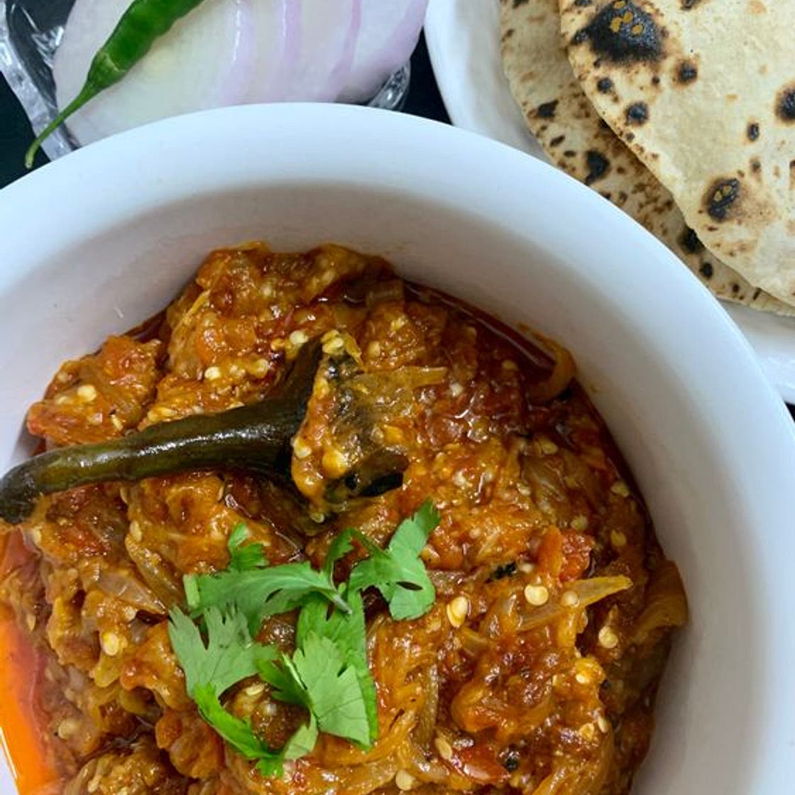 Baingan Bharta (Fire-Roasted Eggplant Mash)