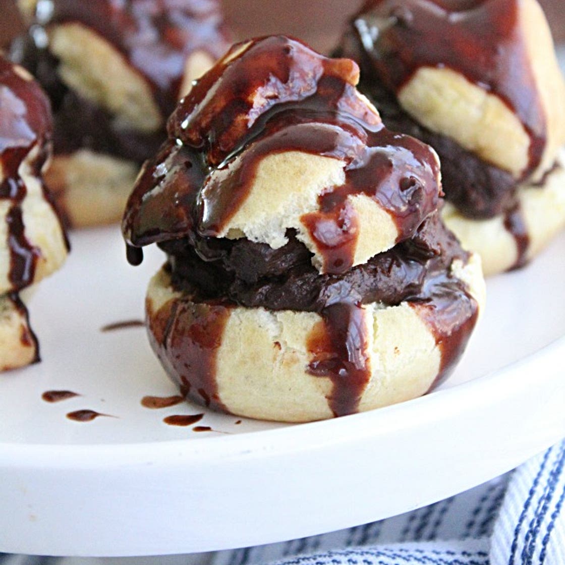 Chocolate Filled Cream Puffs