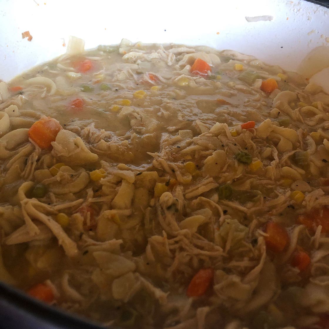 Dutch Oven Chicken Noodle Soup