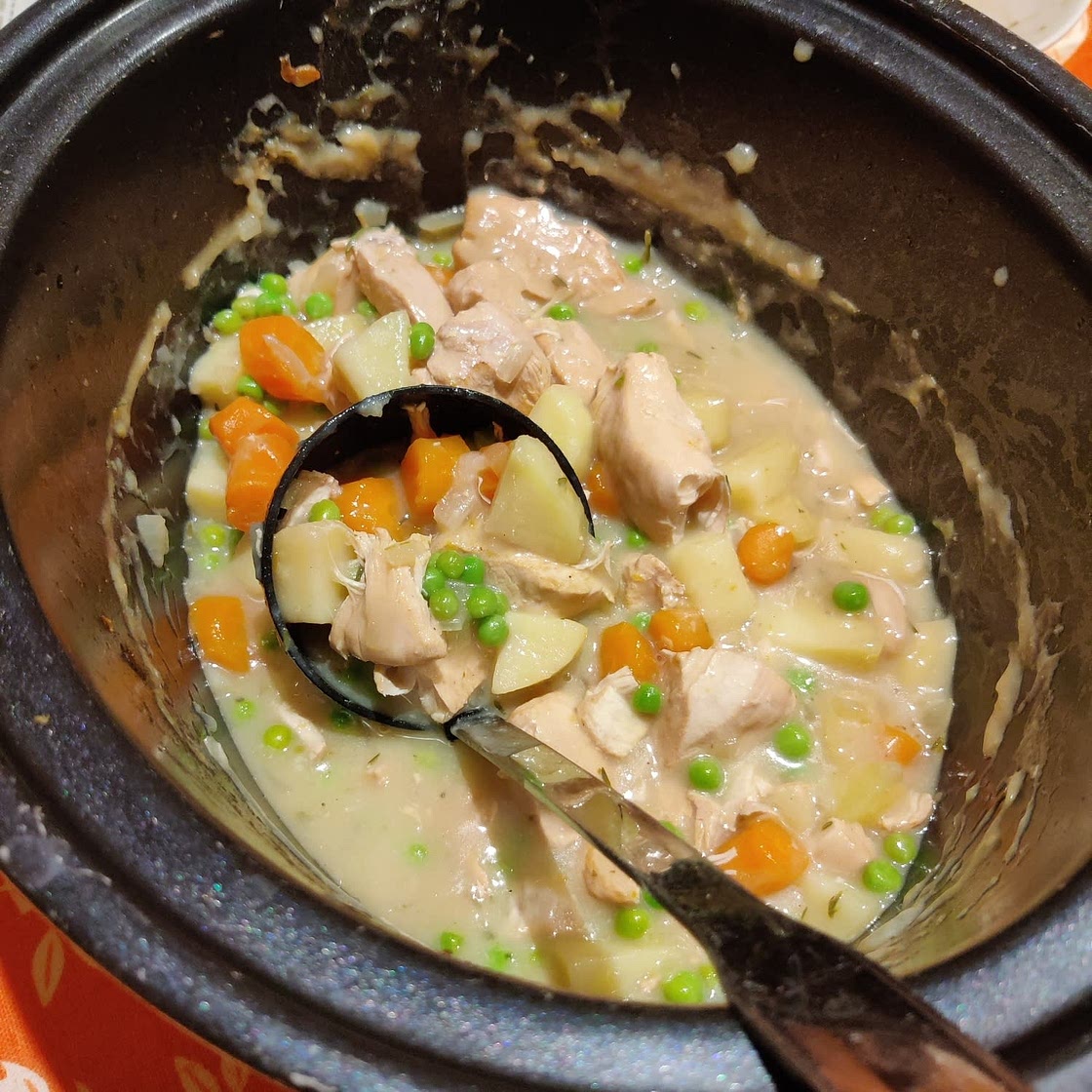 Slow Cooker White Wine Chicken Stew
