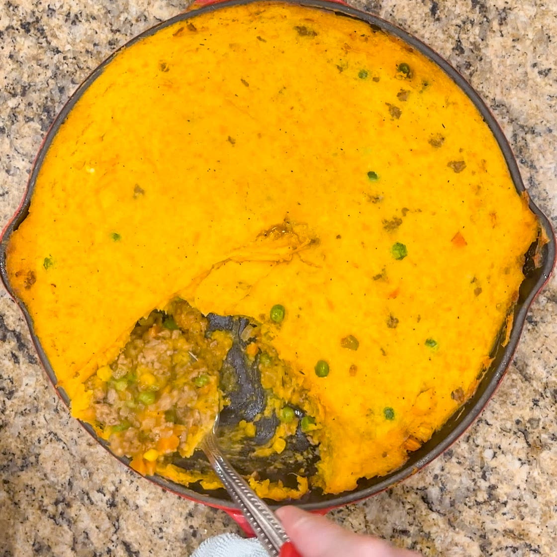 Turkey and Sweet Potato Shepard’s Pie