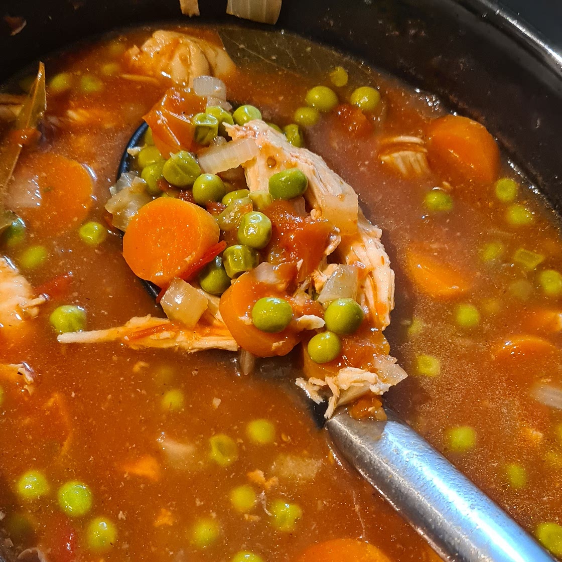 Slow Cooker Chicken Stew with Peas & Carrots