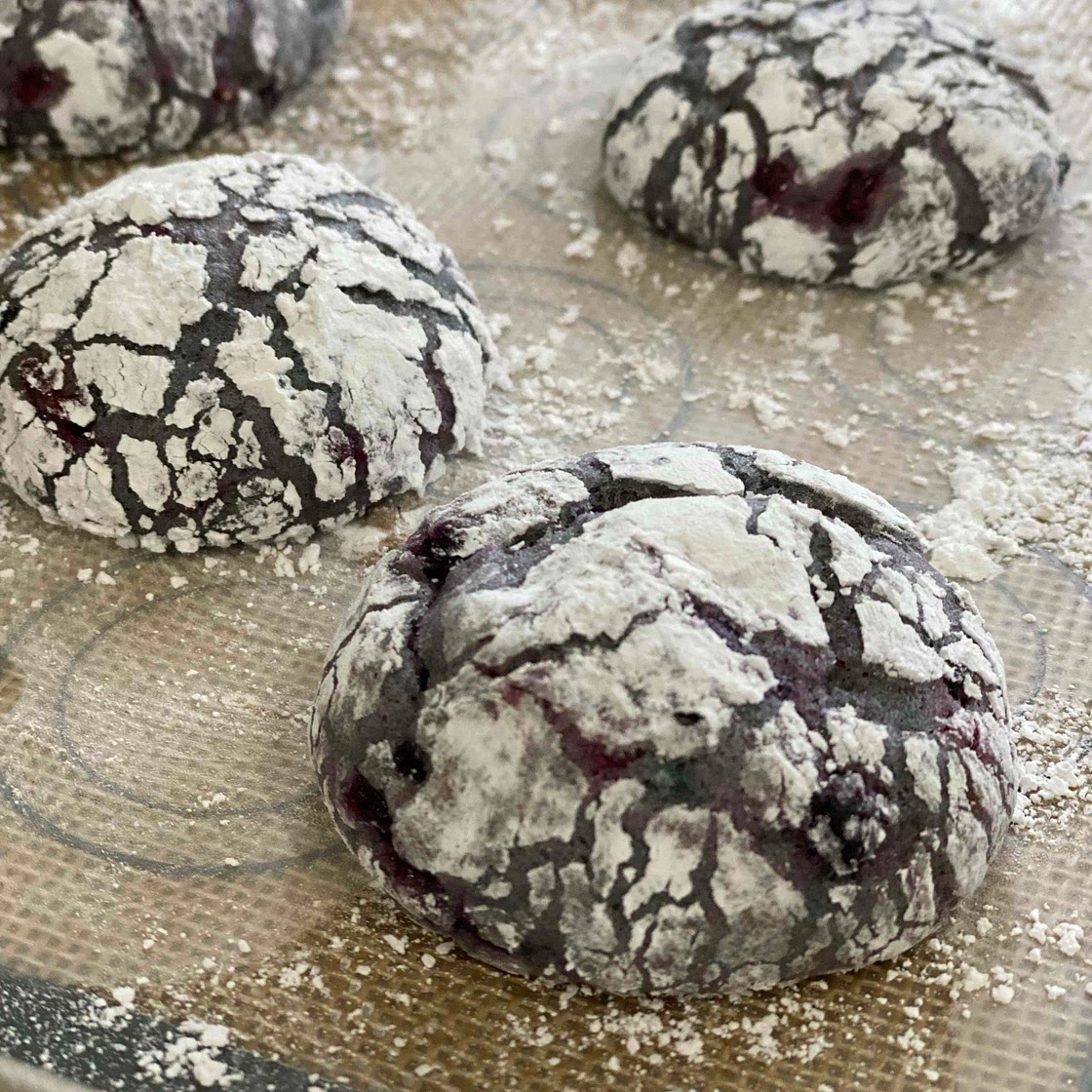 WIC Approved Mixed Berry Crinkle Cookies