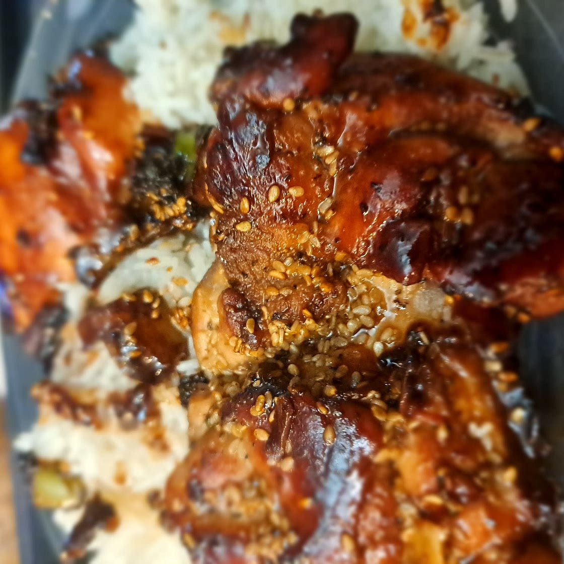 Sticky Ginger Soy Glazed Chicken