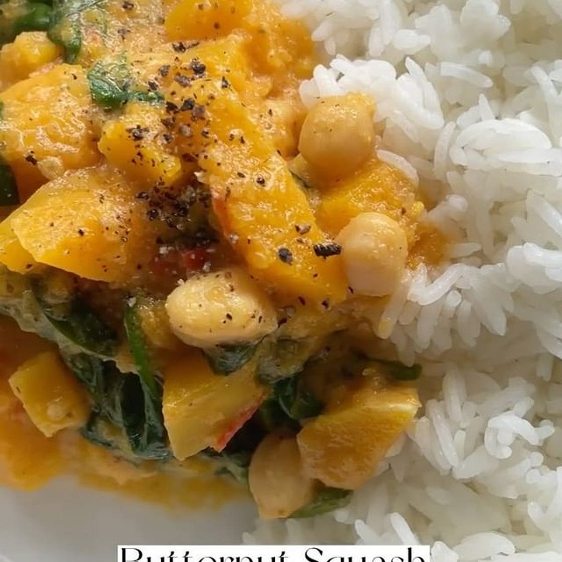 Butternut Squash Chickpea Curry 