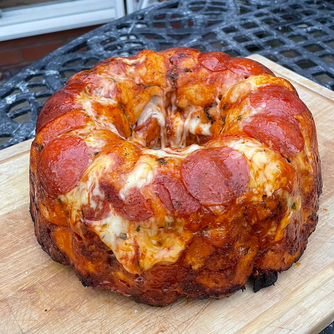 Pepperoni Pizza Bundt Cake