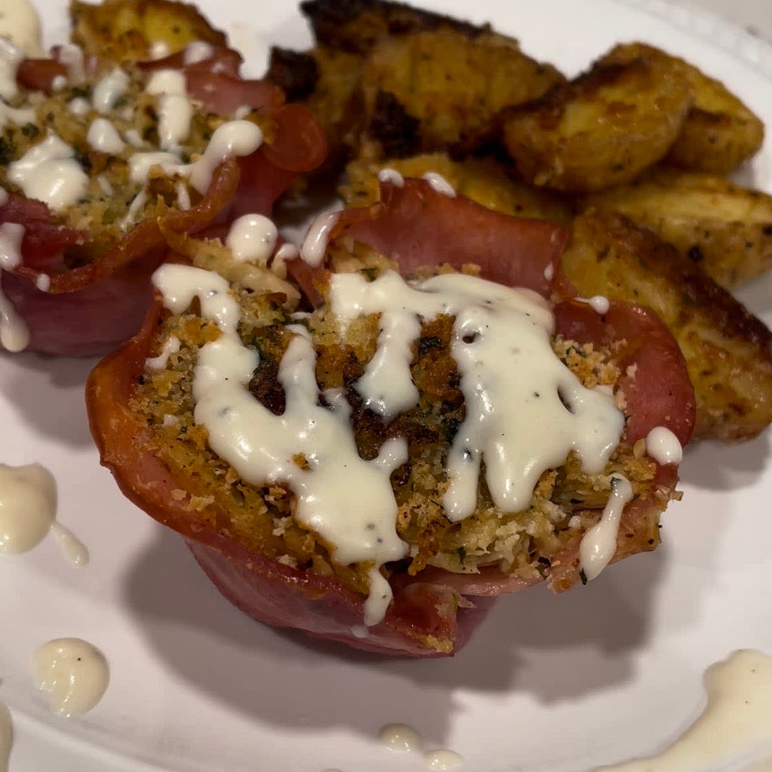 Chicken Cordon Bleu Cups 