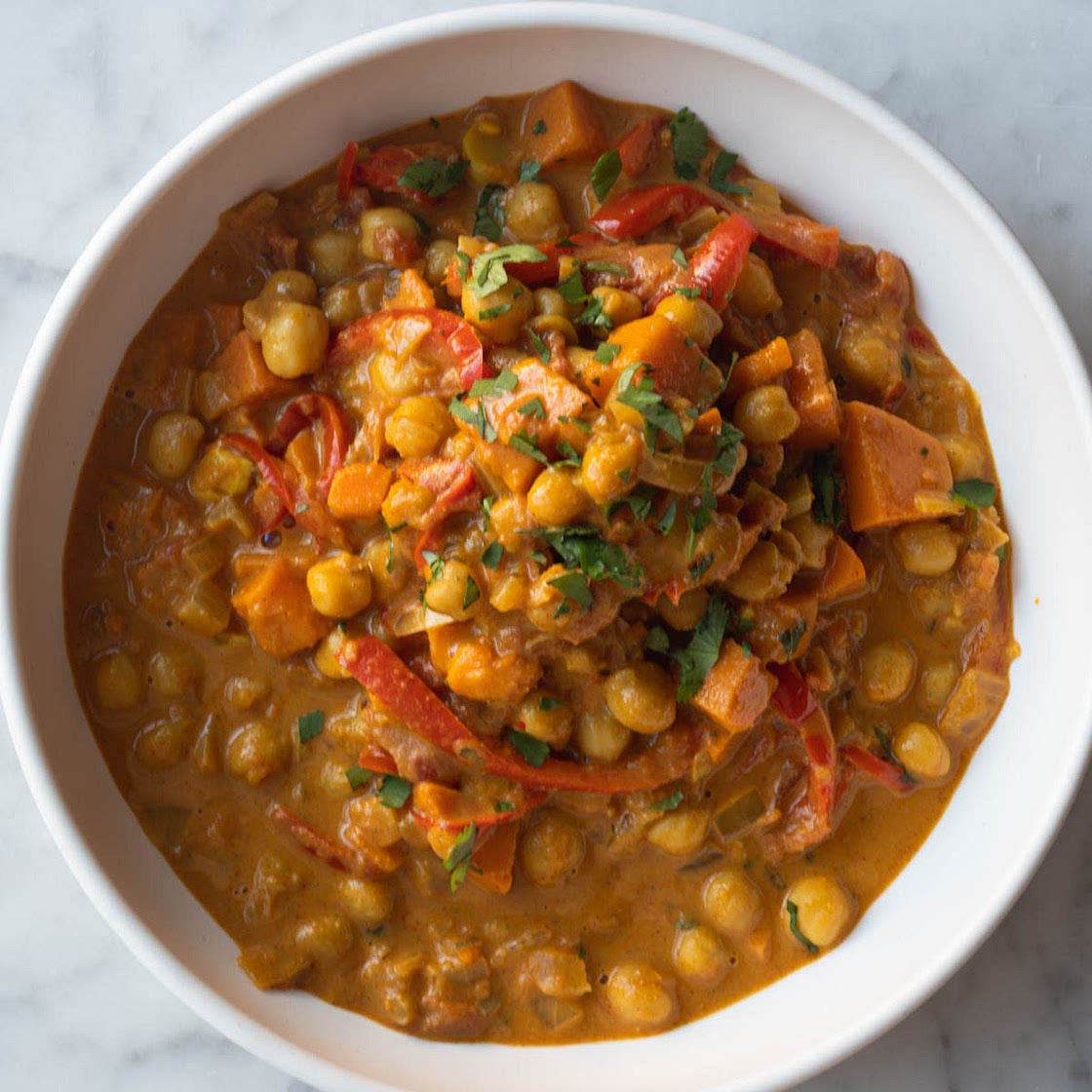 Chickpea and Sweet Potato Curry