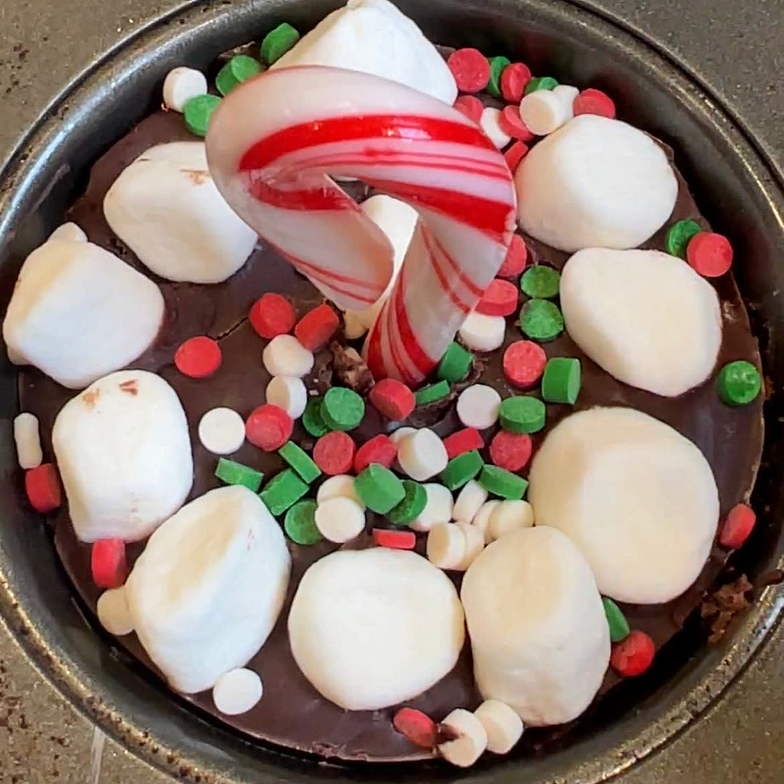 Hot Chocolate on a Peppermint Stick 