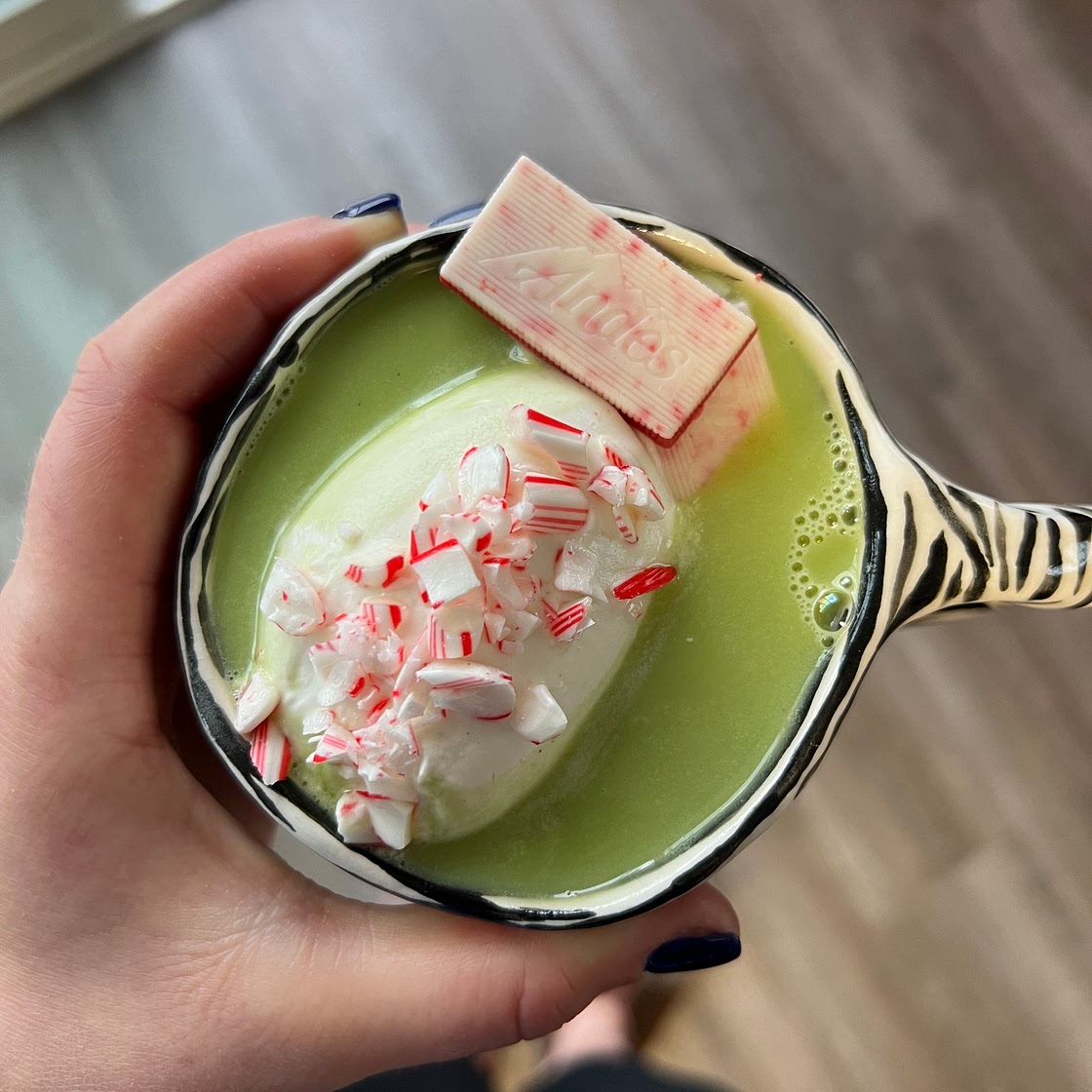 Single Serve Peppermint Matcha White Hot Chocolate