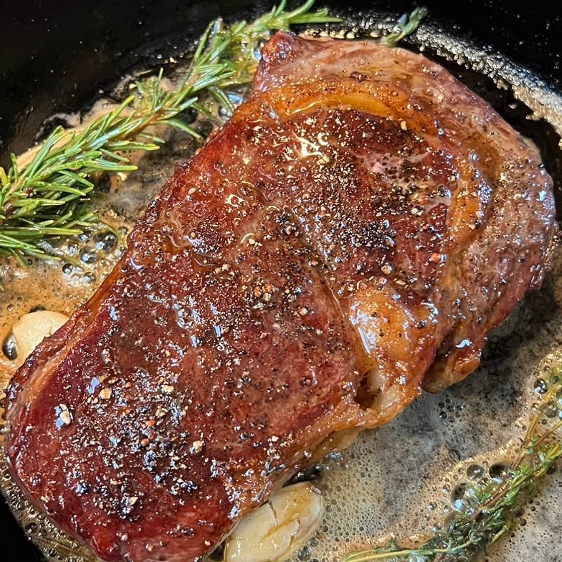Reverse Sear Ribeye Steak