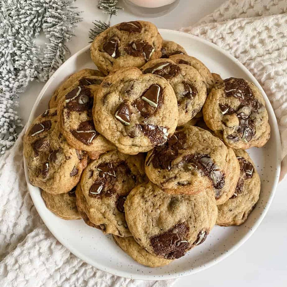 Andes Mint Chocolate Chip Cookies