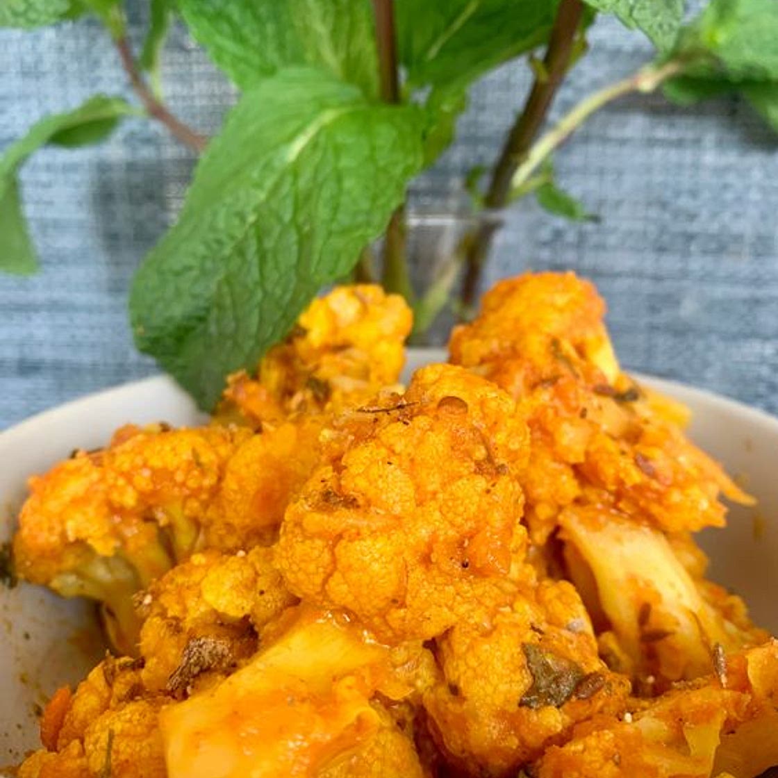 Ginger And Lemon Cauliflower