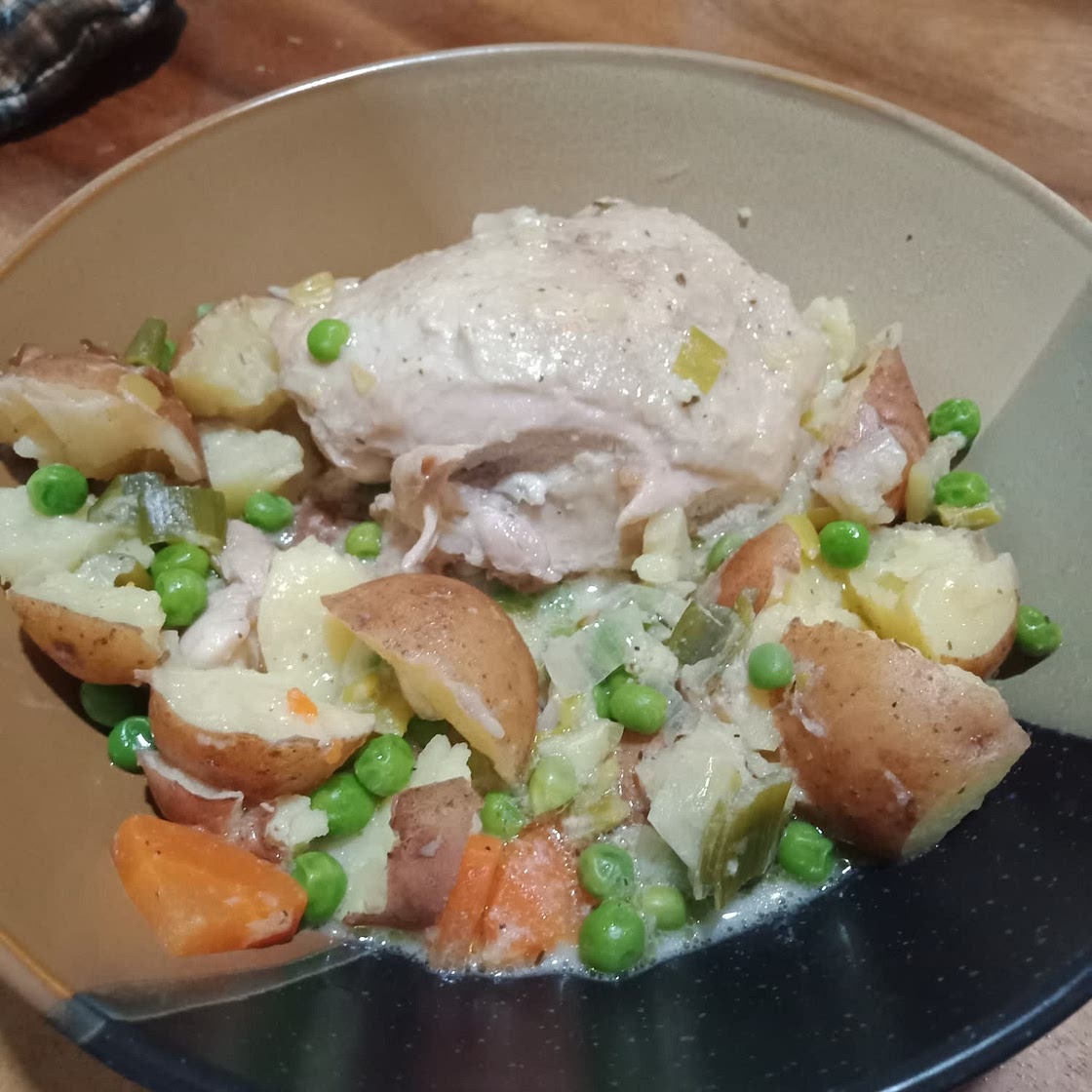 Creamy chicken stew