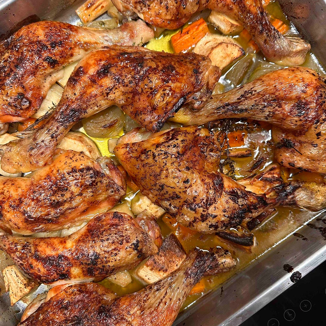 Chicken with thyme and honey 