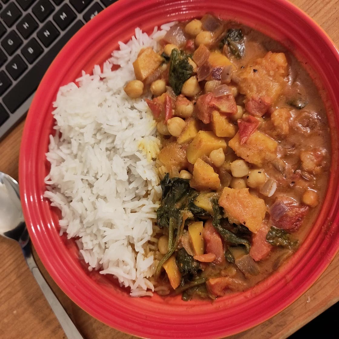 Roasted Butternut Squash and Chickpea Curry