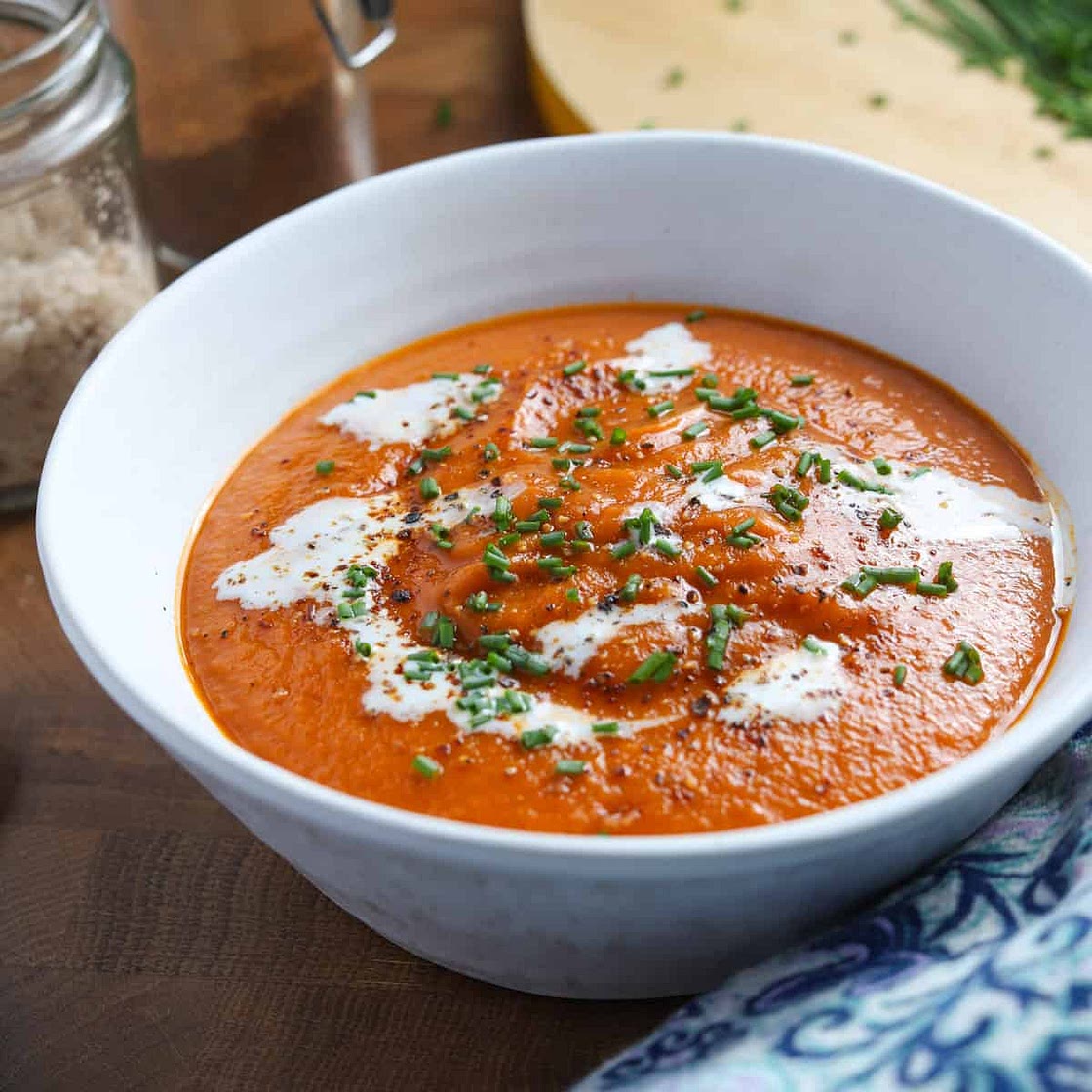 Tomato, Lentil and Squash Soup