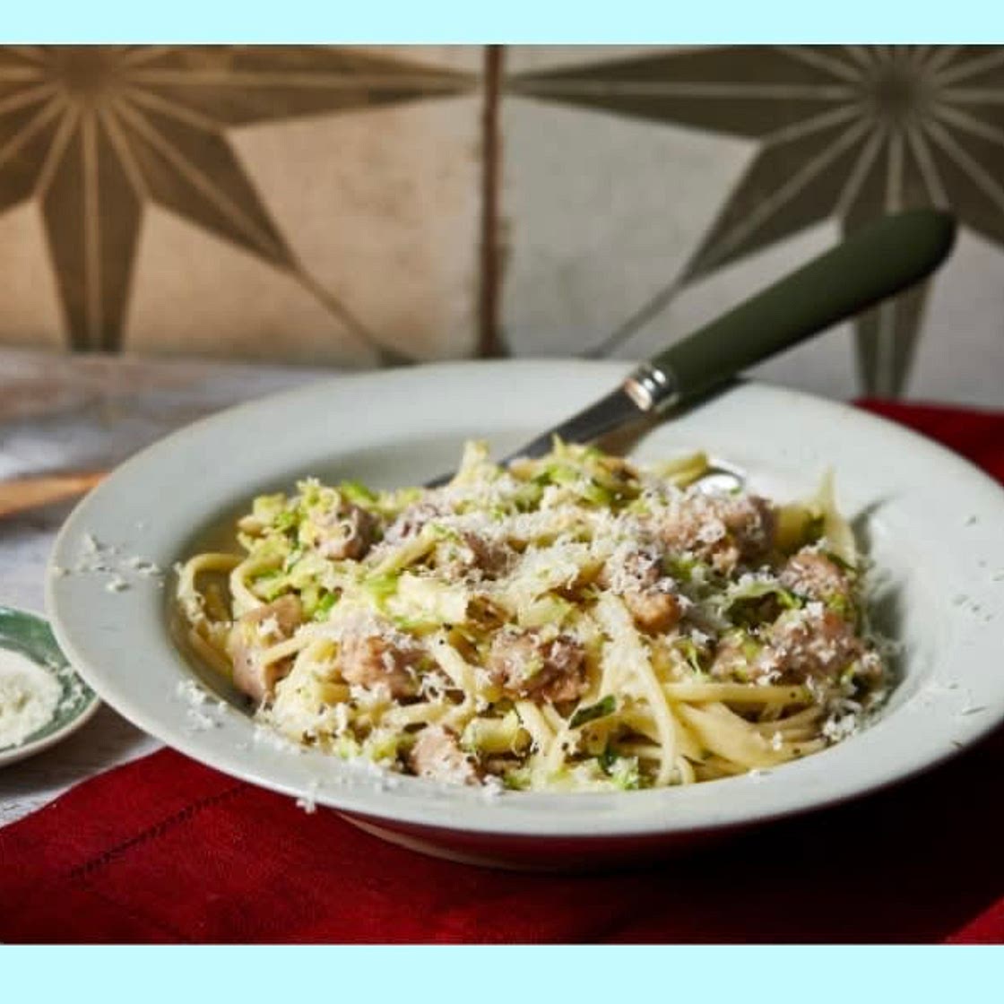Festive sausage pasta 