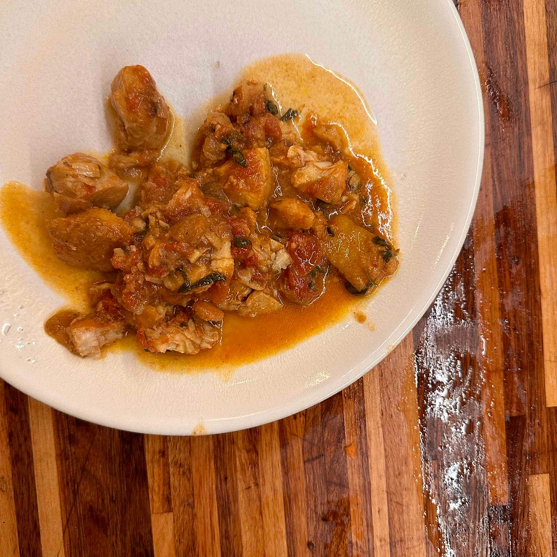 Fish curry with tamarind