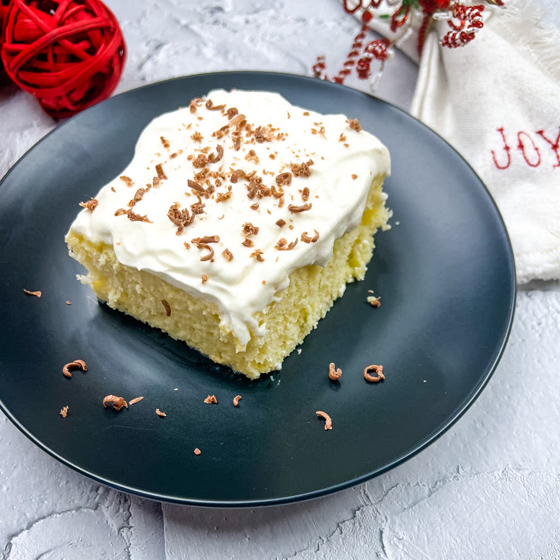 Eggnog Tres Leches Cake