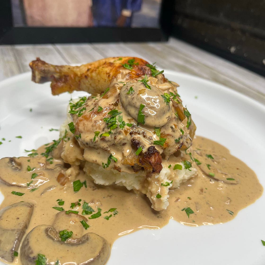 Chicken Chardonnay Family style