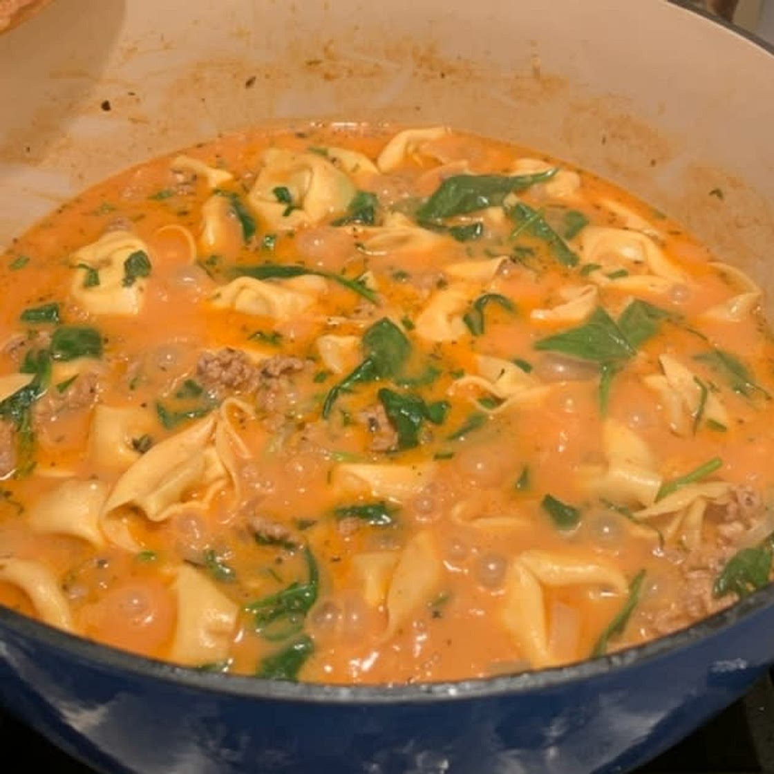 Creamy Tortellini Soup