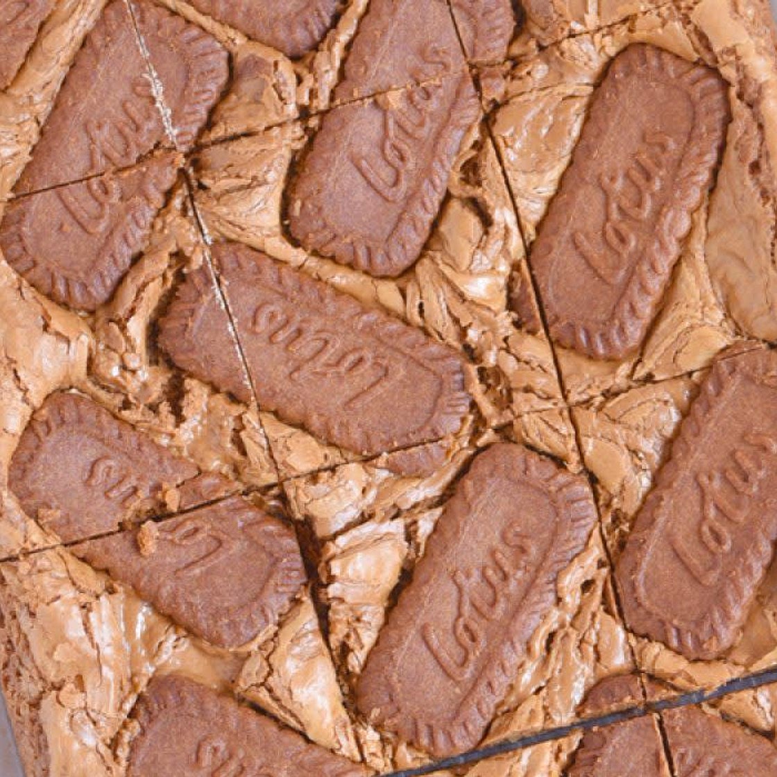Blondies de crema Lotus Biscoff