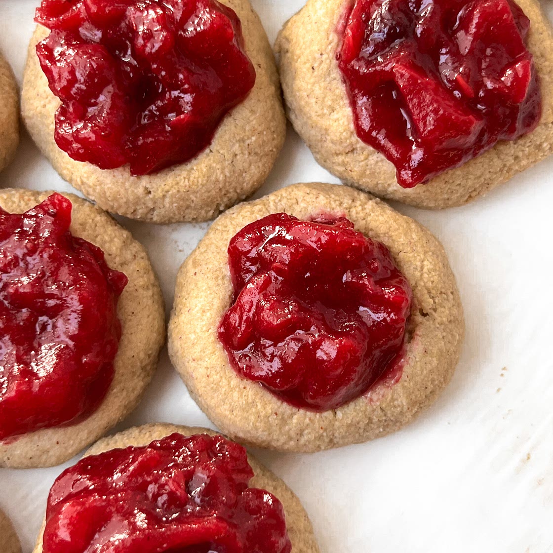 Cranberry Apple Thumbprint Cookies