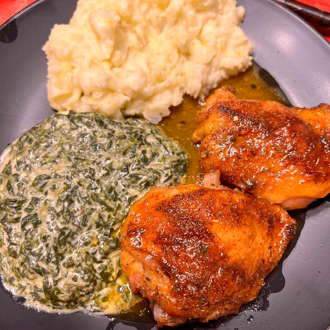 Lemon Pepper Garlic Chicken Thighs
