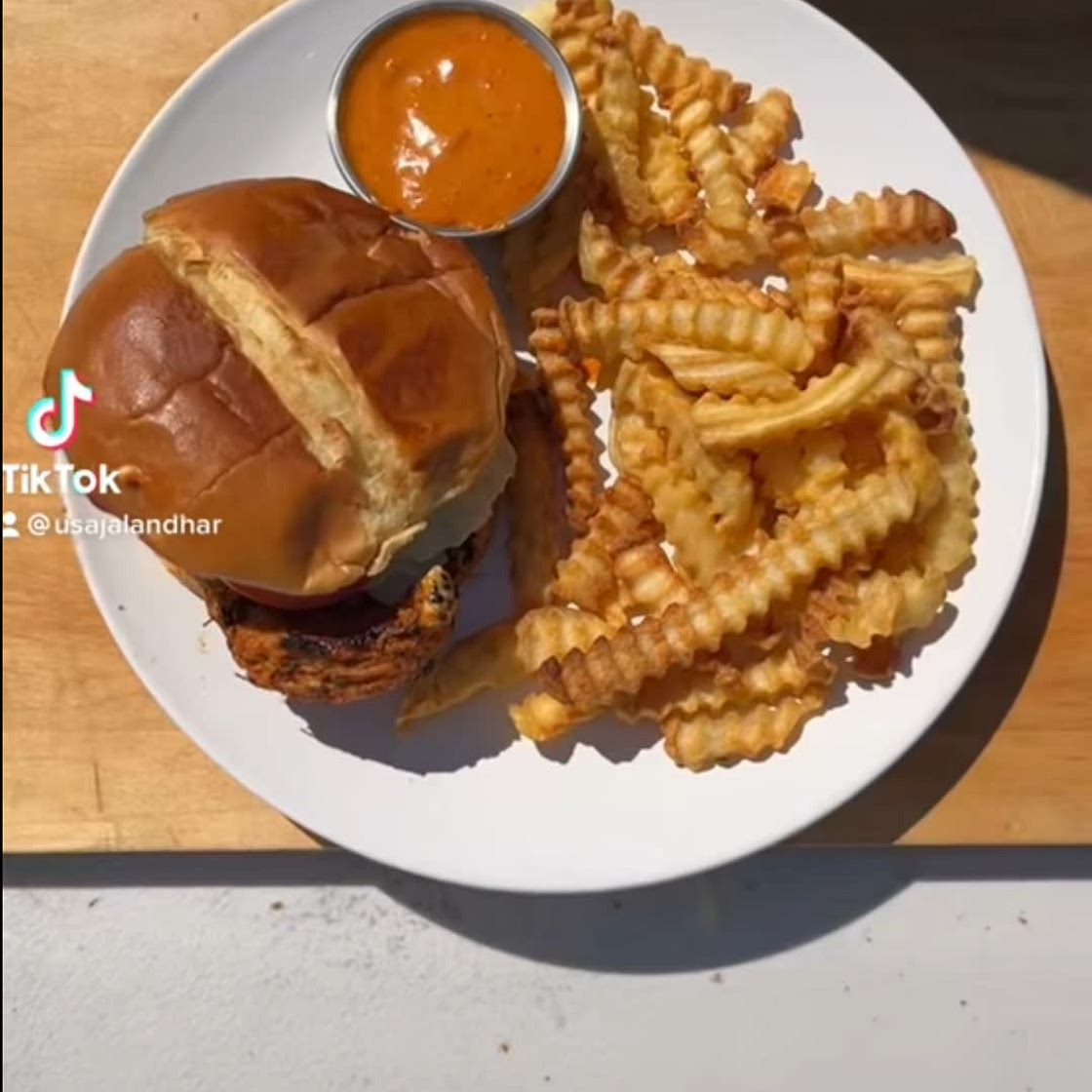 Chicken cheeseburger