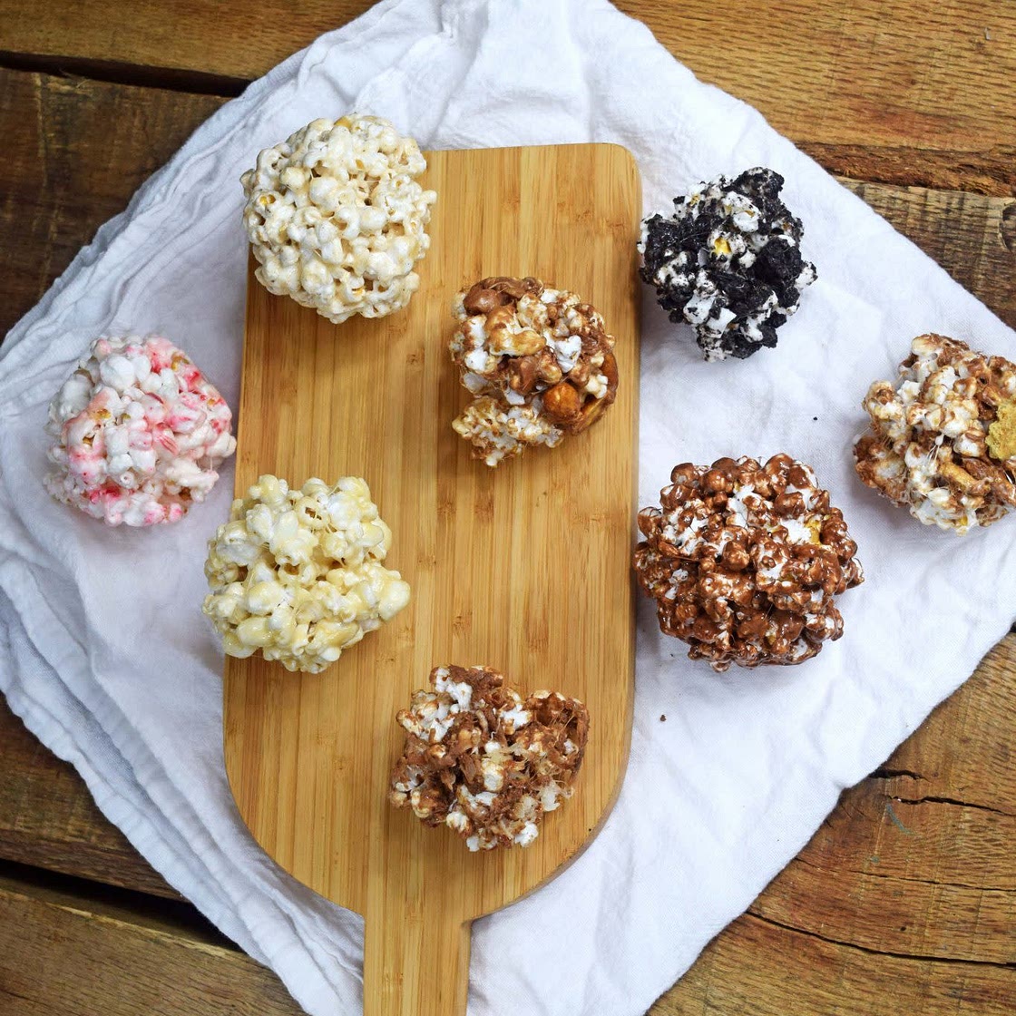 Festive Popcorn Balls — 8 Different Flavors!