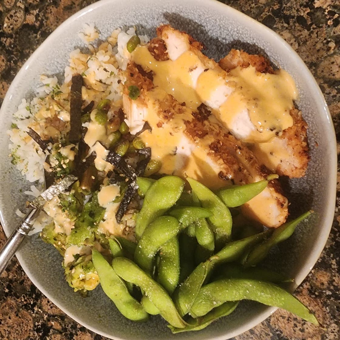 Crispy Chicken Katsu Bowls