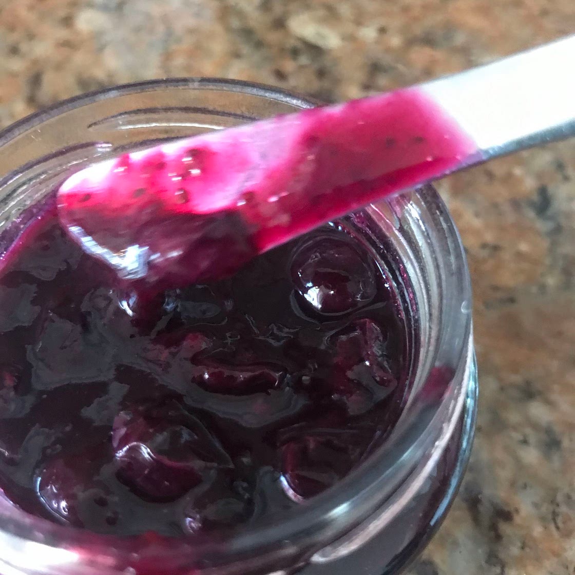 Sugar free blueberry jam