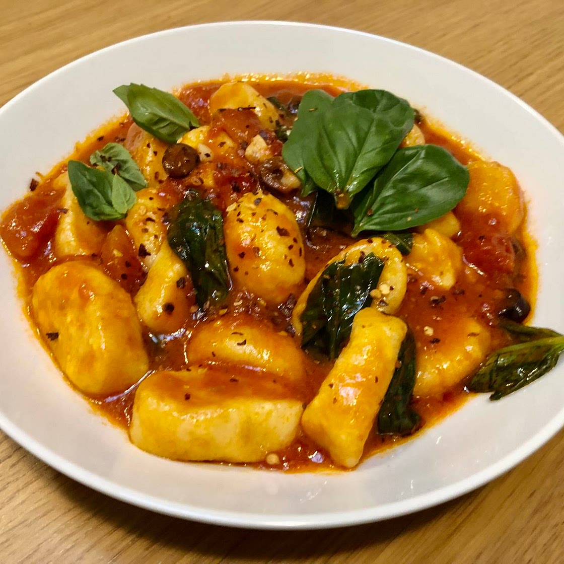 56. Ricotta Gnocchi alla Puttanesca 