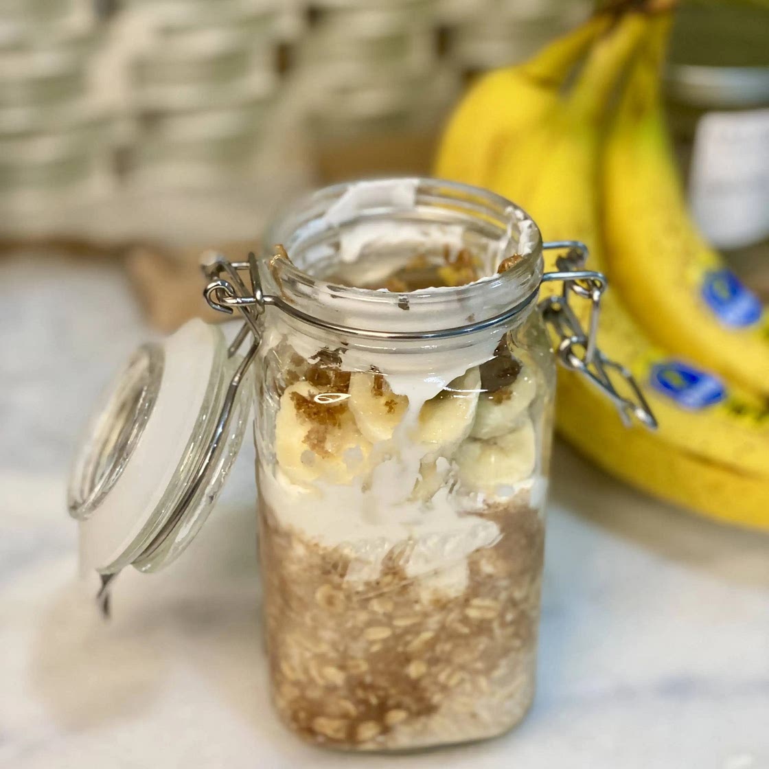 Banana Bread Overnight Oats